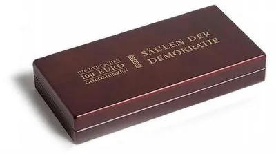 Produktbild von Münzetui VOLTERRA für 3 dt. 100-Euro-Goldmünzen Säulen der Demokratie in Kapseln