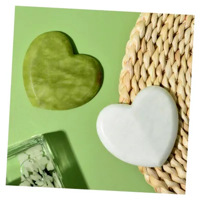 Produktbild von Herzförmiges Jade-Massageschaber für das Gesicht