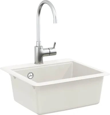 Obrázok produktu pre vidaXL Umývadlo biele 470 x 440 mm Granit