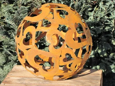 Produktbild von Edelrost Herzkugel 40 cm