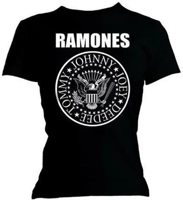 Obrázek produktu pro Ramones Seal (Skinny Fit) Black M Dámské Tričko