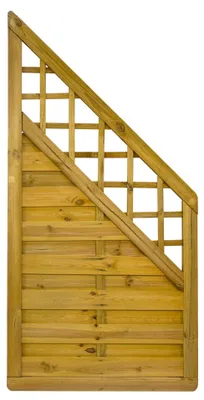 Produktbild von Ligna Gard Dichtzaun Lausanne Pro gerade mit Rankgitter 90x180 cm Holzzaun Kiefer Kesseldruckimprägniert stabiler Rahmen 44x68 mm sehr stabil