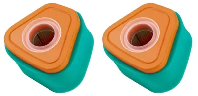 Produktbild von 2x Trade-Shop Luftfilter inkl. Vorfilter kompatibel mit Briggs & Stratton 125P0 125P02 125P05 125P07 125P42 125P47 125902 125P0B 123P32 / Aufsitzmäher