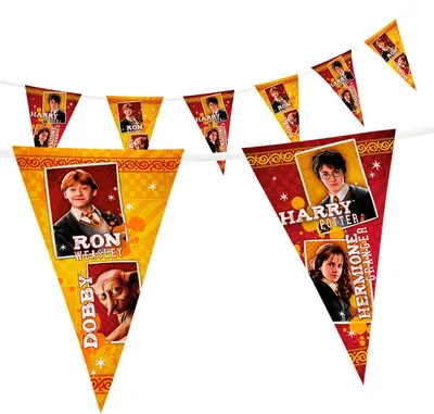 Produktbild von Wimpelkette Harry Potter 5m  Party Girlande Dekobogen Geburtstagsdeko Mottoparty