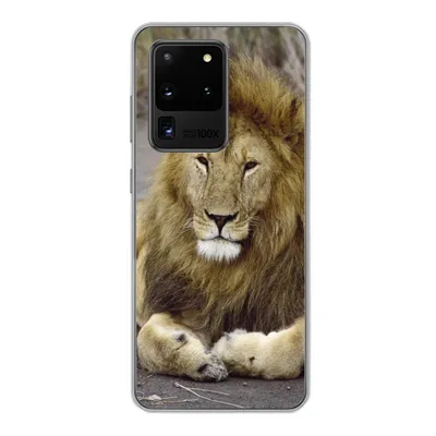 Produktbild von MuchoWow® Handyhülle Schutzhülle Hülle für Samsung Galaxy S20 Ultra Löwe - Afrika - Tier Silikon Softcase Handy Hülle - Karteninhaber