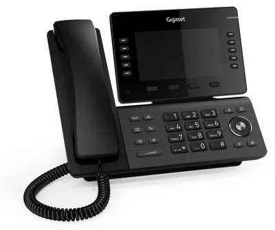 Produktbild von Gigaset P855BW IP PRO IP Tischtelefon 12,7 cm 5 Zoll TFT-Farbdisplay 3x USB Bluetooth WLAN Anschluss für P800 KEY PRO E