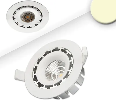 Produktbild von ISOLED LED Einbaustrahler COB, weiß, 15W, 45°, rund, warmweiß, dimmbar