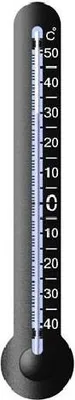 Obrázek produktu pro Teploměr (-40..+50 °C) Plast Černý 290 Mm Tfa Tfa-12.3048