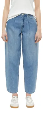 Zdjęcie produktu dla Spodnie jeans damskie s.Oliver – wysoki stan, szerokie nogawki, luźny krój