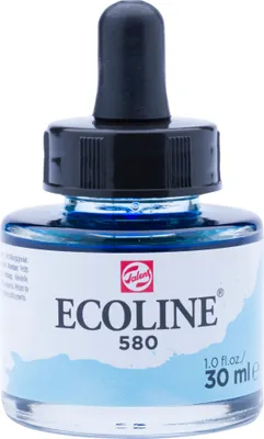 Produktbild von Talens ecoline flüssige Aquarellfarbe 30ml pastellblau