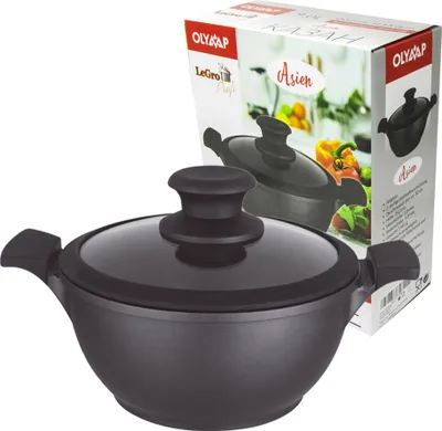 Produktbild von OLYMP Casserole Asien 9 Liter Kazan Kochtopf Induktion WOK