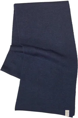 Produktbild von Ivanhoe Strickschal aus Wolle Uni Navy - Einheitsgröße 175x23-Blau