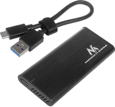 Produktbild von NVMe SATA SSD M.2 Enclosure NVMe (PCIe), NGFF (SATA) Podporuje USB 3.1 2230/2240/2260/2280 USAP Kompatibilný s PC a Mac Hliníkový Plug&Play Black
