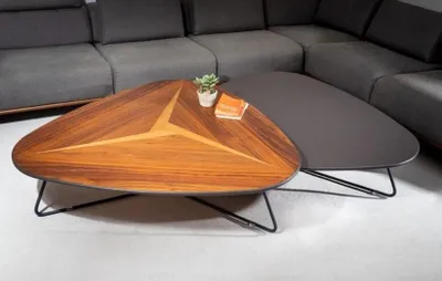 Produktbild von Moderne Holz-Couchtische im 2er-Set, Beistelltische neu in Wohnzimmer