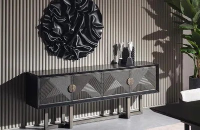 Productafbeelding van Houten console in bruin, met een modern design