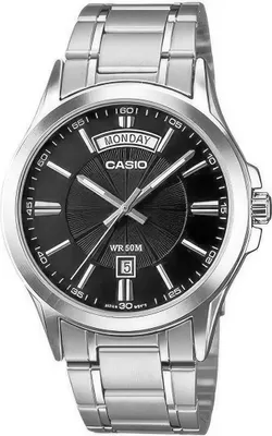 A close-up studio shot of a men's wristwatch.