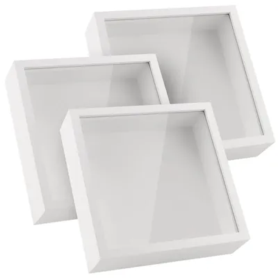 Obrázok produktu pre Omgoods – Súprava 3 bielych 3D dekoratívnych prvkov na vytváranie kreatívnych výzdob