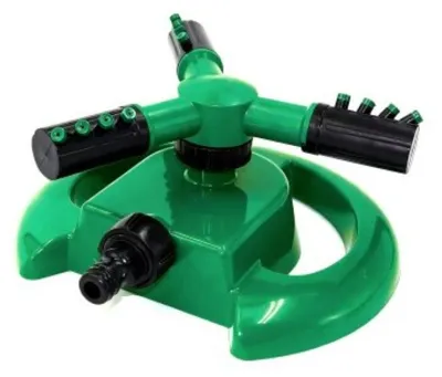 Produktbild von Rotierender Rasensprinkler mit 3-Düsen-Technologie - Rasensprenger in Grün
