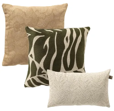 Produktbild von Dutch Decor Dekokissen-Set Secret Oasis 45x45 cm Grün