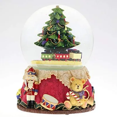 Schneekugel mit Weihnachtsbaum T, Harz, 1110 g