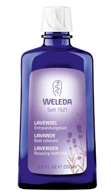 Obrázek produktu pro Weleda 9825X2, Mléko do koupele, Unisex, 200 ml, Univerzální pleť, Hydratující, Levandule