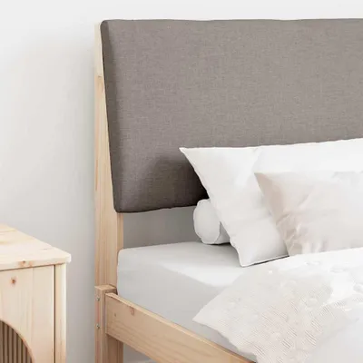 Produktbild von "Schlussverkauf" Gepolstertes Kopfteil 1 pc - Einfach zu reinigen - Taupe 100 cm Massives Kiefernholz C10941
