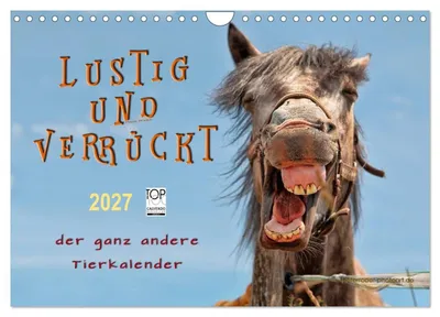 Produktbild von Lustig und verrückt - der ganz andere Tierkalender (Wandkalender 2027 DIN A4 quer), CALVENDO Monatskalender