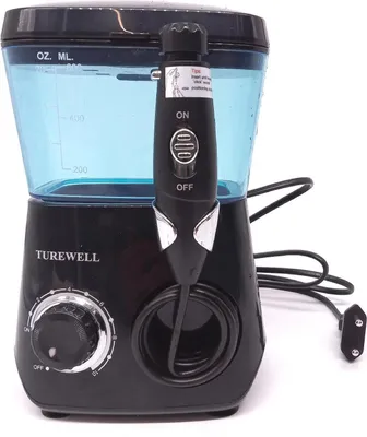 Immagine prodotto di TUREWELL irrigatore orale elettrico pulitore interdentale 10 impostazioni di pressione 8 Oral Power Igiene orale dentale