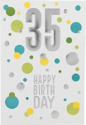 Produktbild von Depesche Zahlenkarten - Das beste Alter Sortierung : 35 Happy Birthday Zahlenkarte Sortierung: 35 Happy Birthday