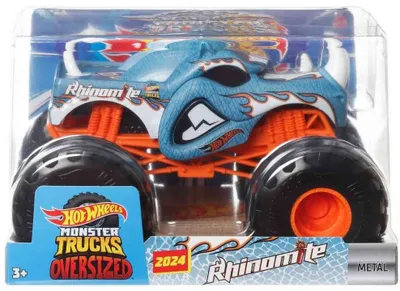 Produktbild von Hot Wheels Monster Trucks HTM85, Monstertruck, 3 Jahr(e), Metall, Blau, Orange, Weiß