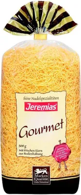 Immagine prodotto di Jeremias Gourmet vermicelli freschi all'uovo di grano duro 500g confezione da 3 pezzi