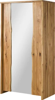 Produktbild von MASSIVMOEBEL24 Kleiderschrank Wildeiche 100x60x204 natur geölt PURE OAK #113