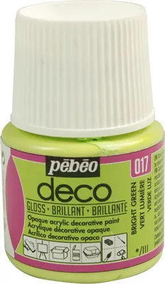 Produktbild von Pebeo Deco Glänzende Acrylfarbe, 45 ml, 017 Hellgrün