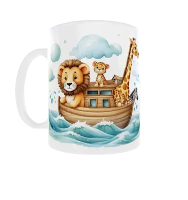 Produktbild von Religiöse Becher 300ml Arche Noah Bibel Tiere v7