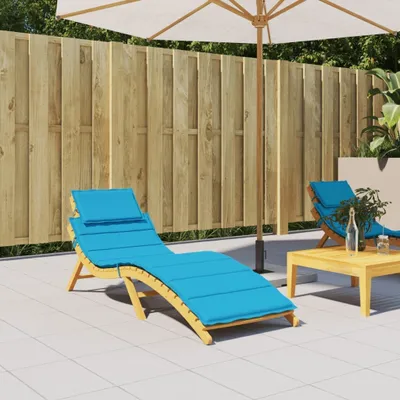 Produktbild von The Living Store Sonnenliegen-Auflage Blau 186x58x3 cm Oxford-Gewebe