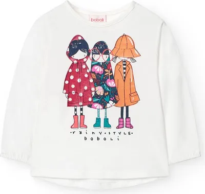 Produktbild von Boboli Knit Langarm-t-shirt Weiß 12 Months Weiß 12 Months
