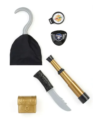 Image de Kit d'accessoires de pirate, 6 pièces