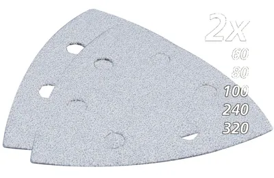 Produktbild von Makita Delta-Schleifpapier Set, 10 Stk., Ø 94 mm, Körnung 60-320