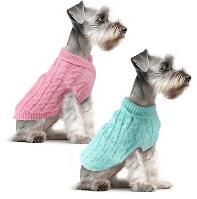 Immagine prodotto di Maglioni per cani, 2 pezzi, rosa e blu, taglia M
