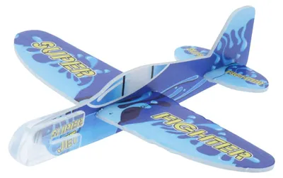 Produktbild von Flugzeug Segelflugzeug aus Schaumstoff 9 x 6 x 2,5 cm Bunt, 5 Stück