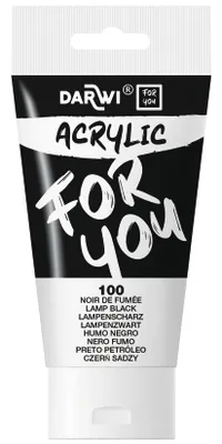 Immagine prodotto di Darwi DF5150075100C Vernice acrilica nera 75 ml 1 pz