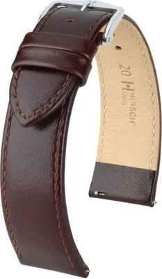 Produktbild von Hirsch Uhrenarmband Osiris L braun glänzend 18 mm