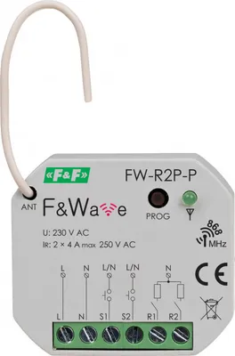 Immagine prodotto di F&F | Relè Bistabile FW-R2P-P - 2 Canali - Multifunzionale - Alte Prestazioni - Installazione Facile