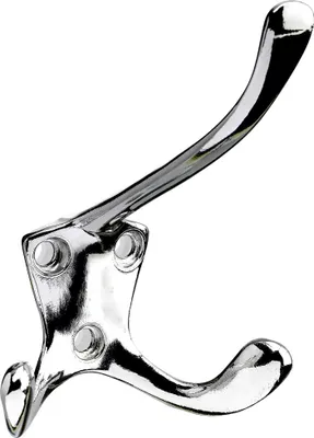Produktbild von Hettich Hut- & Mantelhaken 9,6 x 7,6 x 9 cm vernickelt silber - 1 Stück