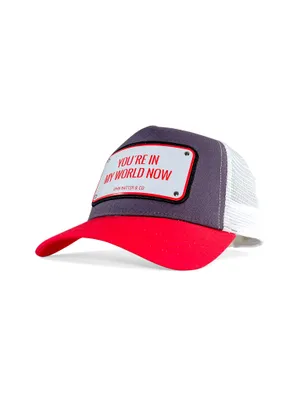 Immagine prodotto di Cappellino da baseball John Hatter "You're In My World Now" - "Sei nel mio mondo ora" - Bianco - Taglia unica (EU)