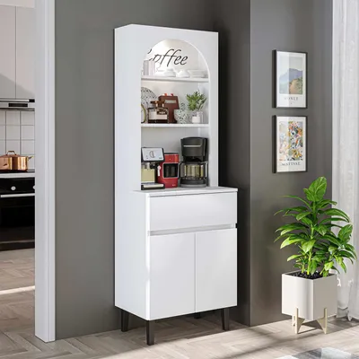 Productafbeelding van Skye Decor, hoogwaardige koffiebar kast, wit, 60 cm | 100% melamine coating
