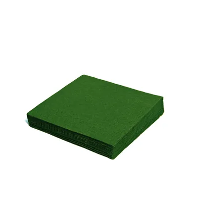 Obrázek produktu pro Ubrousky, 3vrstvé, 40 x 40 cm, tmavě zelené [250 ks]