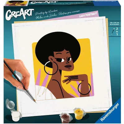Produktbild von Ravensburger CreArt - Malen nach Zahlen 23669 - Damenportrait - ab 12 Jahren