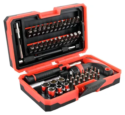 KesTek Ratschen Schraubendreher Bit Set 53tlg T Griff Ratsche Werkzeugset 4066986404566 414591 40456KT