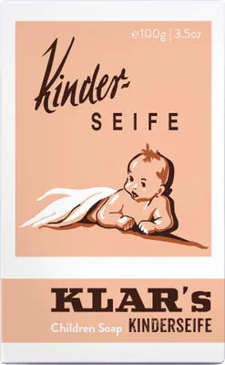 Immagine prodotto di Klar Seifen Kinderseife 100g, Cosmos zertifiziert, palmölfrei